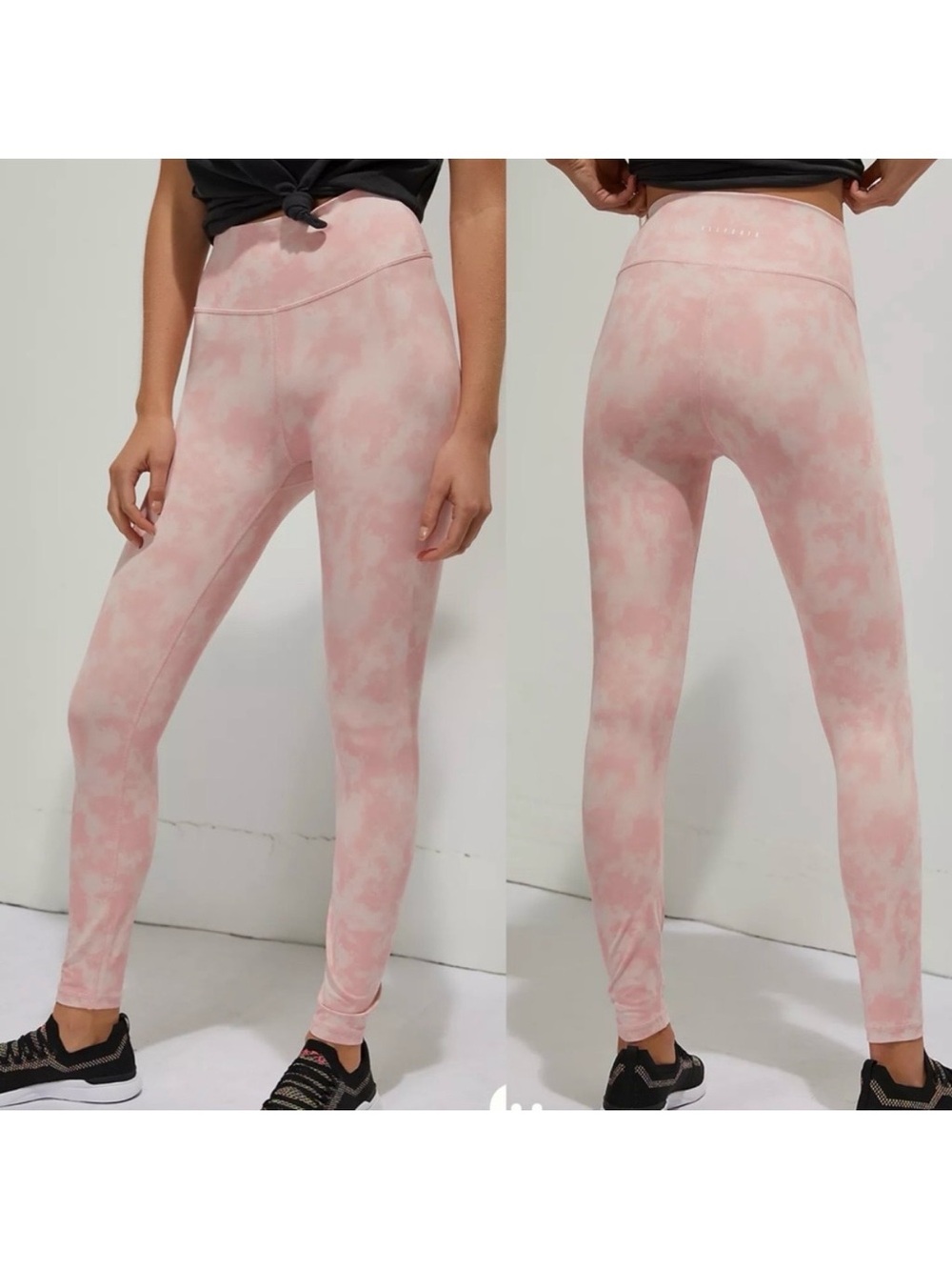 All Fenix X Anthropologie Tie Dye High Rise Leggings: Blush Pink